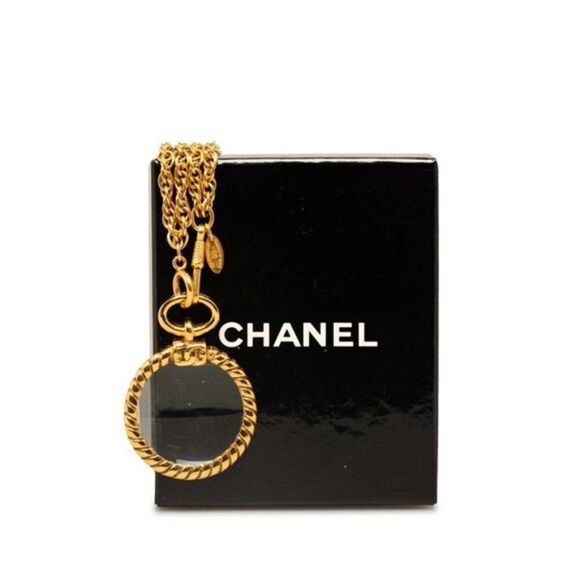 Chanel Double Chain Loupe Necklace - Picture 1 of 8